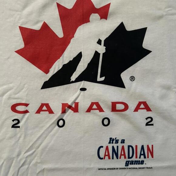 Vintage 2002 Molson Team Canada Hockey Logo T-Shirt - Picture 2 of 4